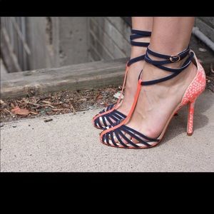 Sophia Webster for J Crew heels with ankle strap.